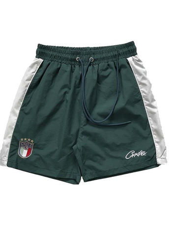 Muške sportske kratke hlače casual stila, srednje visok pojas, vezivanje na čvor, ravni kroj, poliester