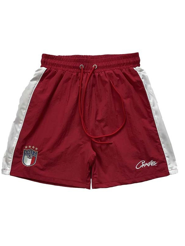 Muške sportske kratke hlače casual stila, srednje visok pojas, vezivanje na čvor, ravni kroj, poliester