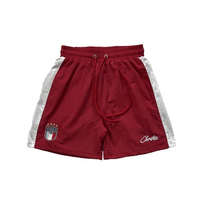 Muške sportske kratke hlače casual stila, srednje visok pojas, vezivanje na čvor, ravni kroj, poliester