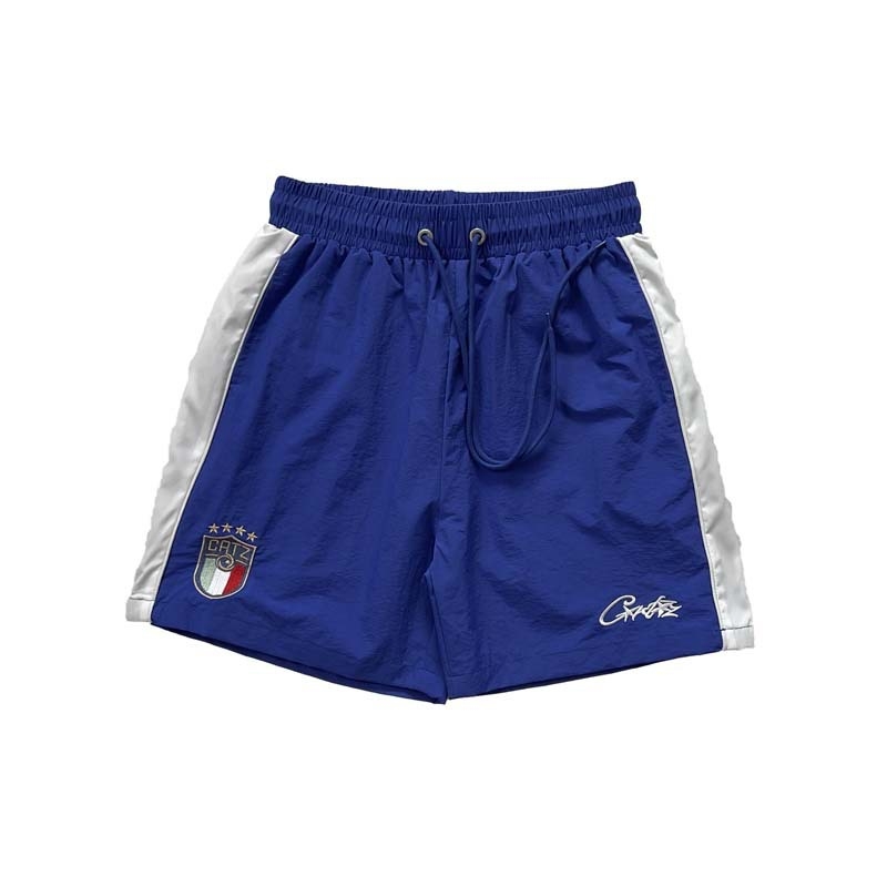 Muške sportske kratke hlače casual stila, srednje visok pojas, vezivanje na čvor, ravni kroj, poliester