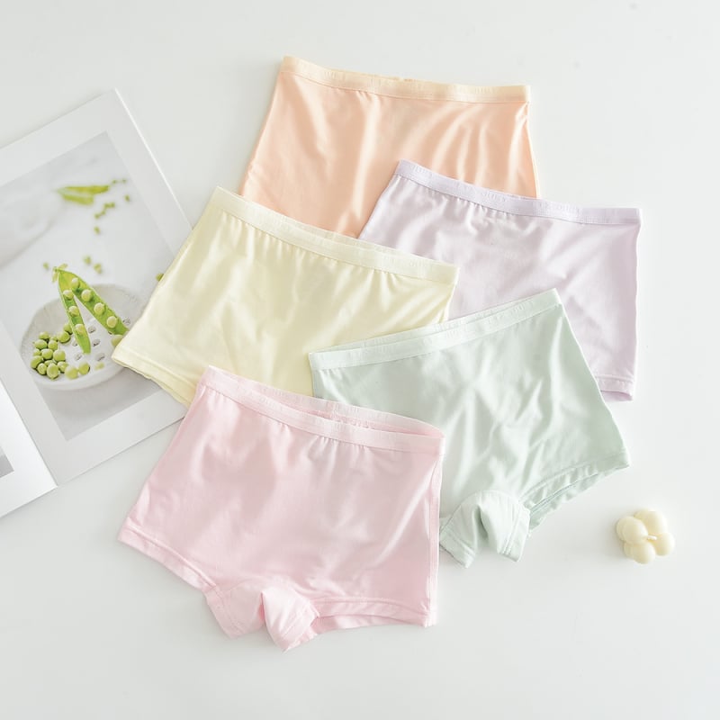 Boxerice za djevojčice od modala, 88% modal, uzrast 3–8 godina, 5 kom, ljeto 2024