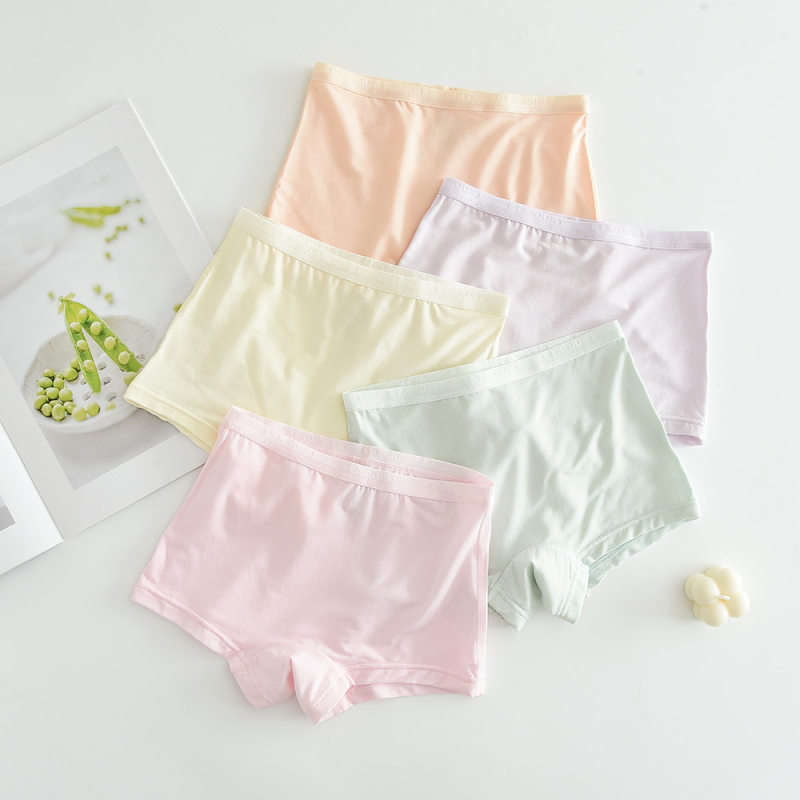 Boxerice za djevojčice od modala, 88% modal, uzrast 3–8 godina, 5 kom, ljeto 2024