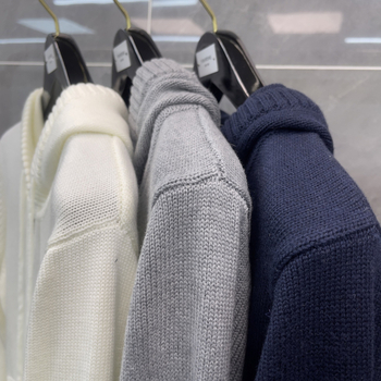 Vuneni jacquard kardigan s kapuljom i životinjskim uzorkom, slobodan kroj