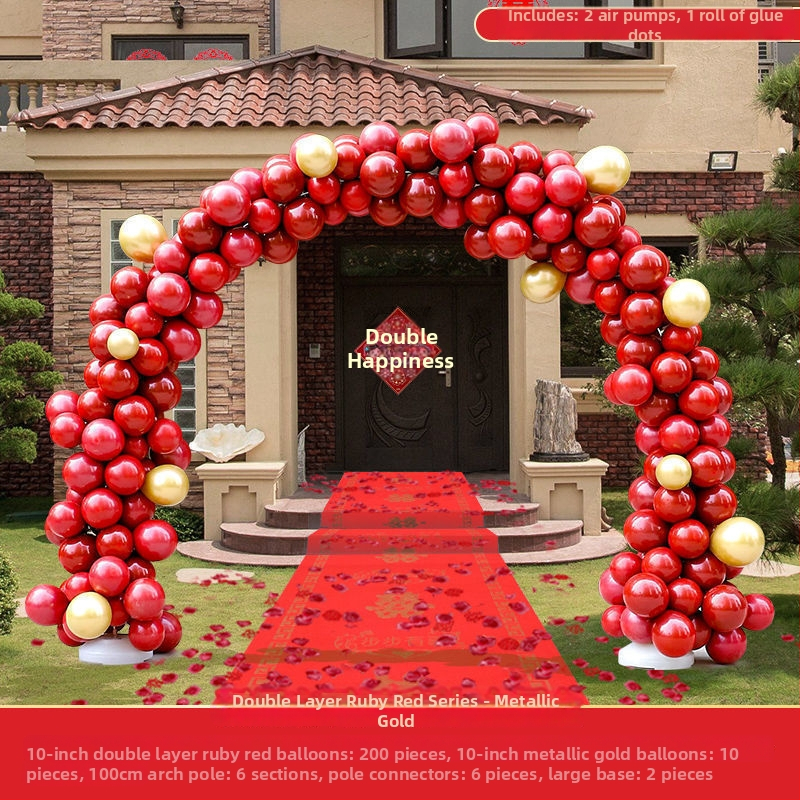 Esküvői lufi ív dísz (levegővel felfújt lufik; állatfigurás forma; anyag: Oxford anyag; nyomtatott logó)