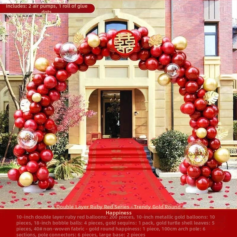 Esküvői lufi ív dísz (levegővel felfújt lufik; állatfigurás forma; anyag: Oxford anyag; nyomtatott logó)