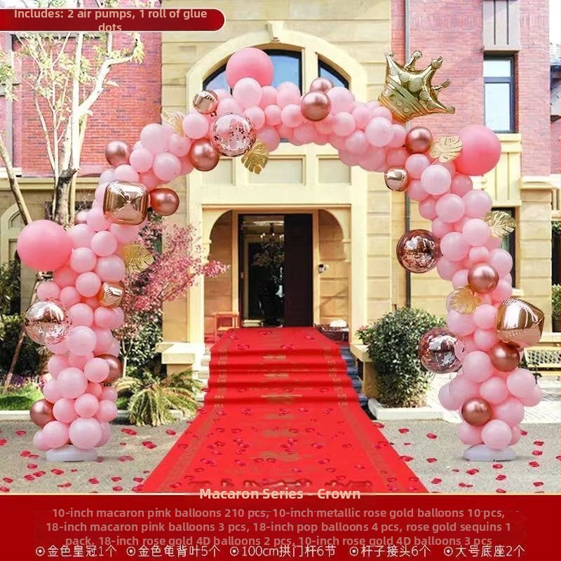 Esküvői lufi ív dísz (levegővel felfújt lufik; állatfigurás forma; anyag: Oxford anyag; nyomtatott logó)