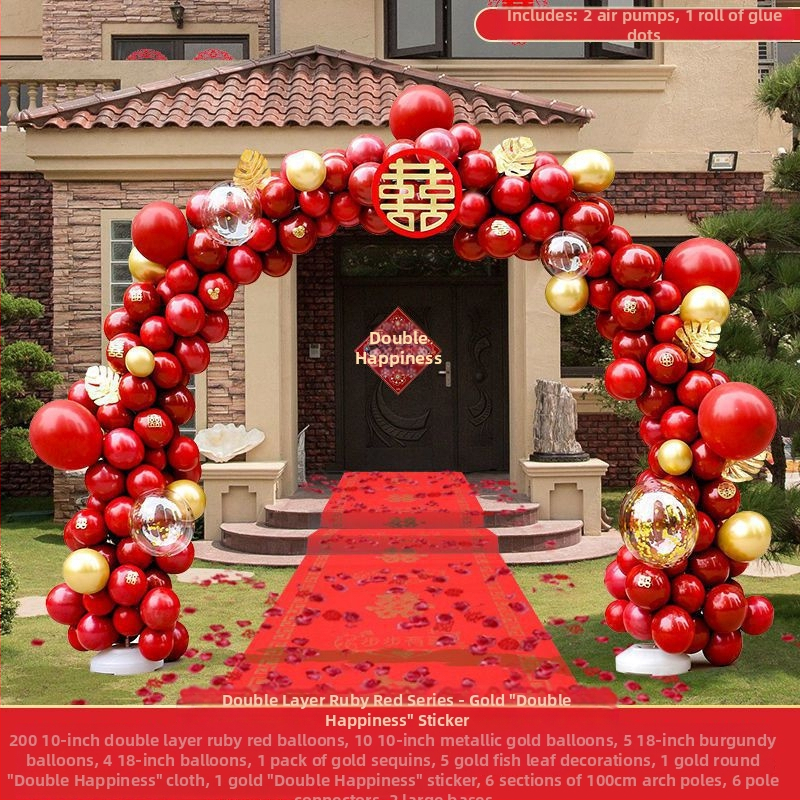 Esküvői lufi ív dísz (levegővel felfújt lufik; állatfigurás forma; anyag: Oxford anyag; nyomtatott logó)