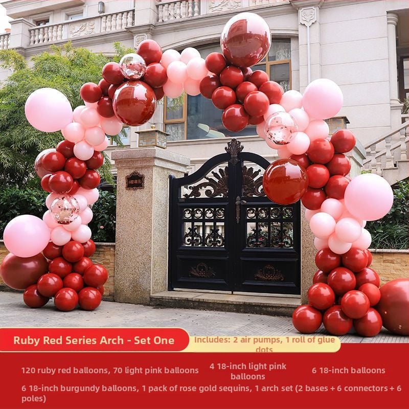 Esküvői lufi ív dísz (levegővel felfújt lufik; állatfigurás forma; anyag: Oxford anyag; nyomtatott logó)