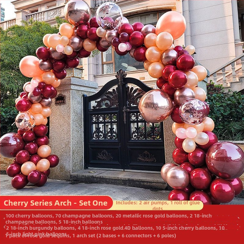 Esküvői lufi ív dísz (levegővel felfújt lufik; állatfigurás forma; anyag: Oxford anyag; nyomtatott logó)