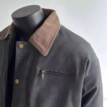 Bőrdzseki vintázs amerikai retró stílussal, valódi báránybőr, cipzár, lazább szabás