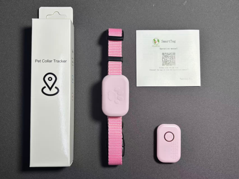 Állatbarát nyomkövető gallér, szilikon anyag, kedves dizájn, műanyag öntés, modell F5-1