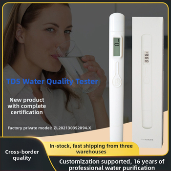 TDS-M6 hordozható vízminőség-analizátor, 0–9990 PPM tartomány, pontosság ±2%, felbontás 1 PPM