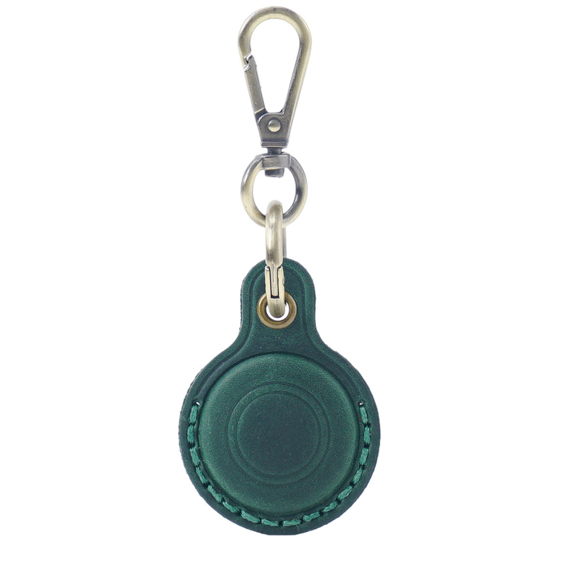 AirTag bőrtok - kézzel készített, első réteg marhabőrből, kompatibilis az Apple AirTag-kal