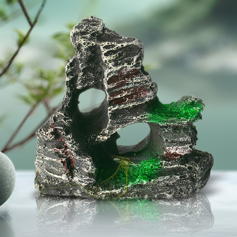 Dekorativni element za uređenje krajolika, ekološki prihvatljiva smola, rockery stil, 0.226 kg, Little Clarins