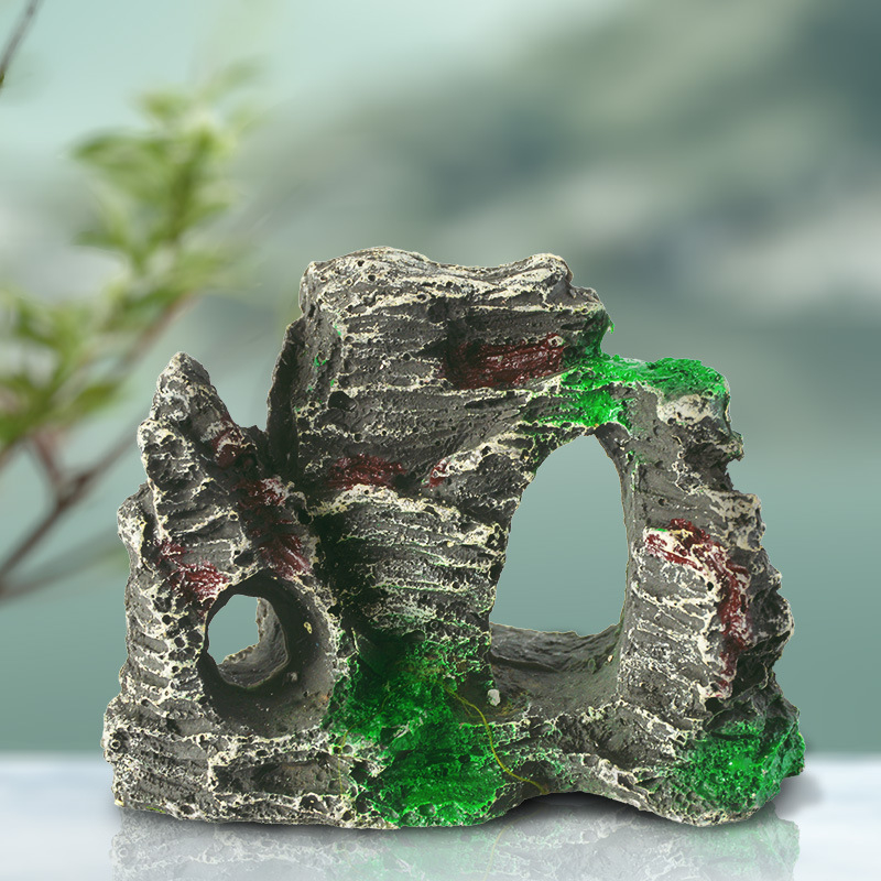 Dekorativni element za uređenje krajolika, ekološki prihvatljiva smola, rockery stil, 0.226 kg, Little Clarins