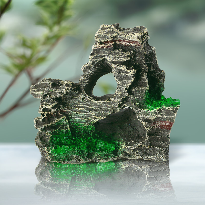 Dekorativni element za uređenje krajolika, ekološki prihvatljiva smola, rockery stil, 0.226 kg, Little Clarins