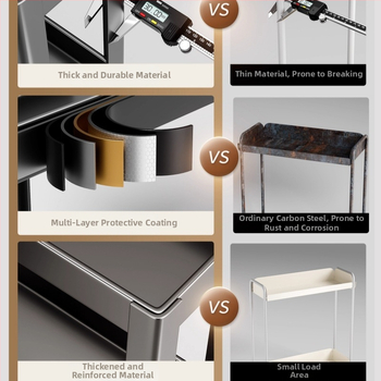 Konyhai sarokfűszeres polc - 90 fokos kialakítás, többfunkciós, szénacél, a pulton, modell HJ-NP