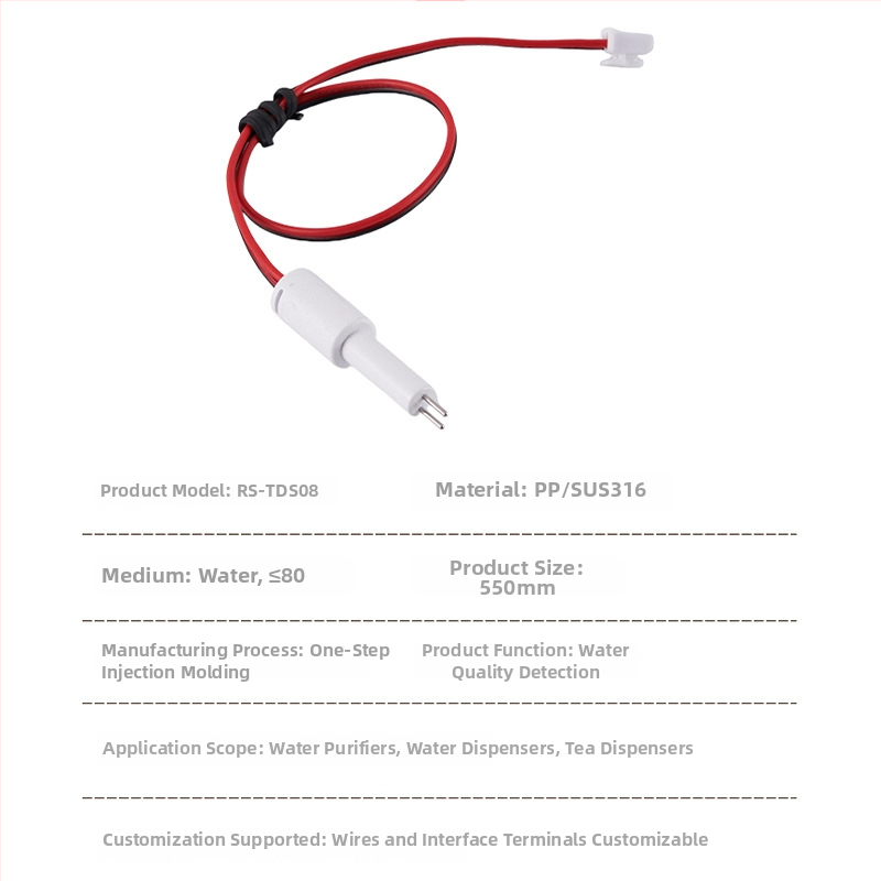 Prenosný analyzátor kvality vody RS-TDS08 – Like water; rozsah merania: čističe vody, dávkovače vody, čajové stroje