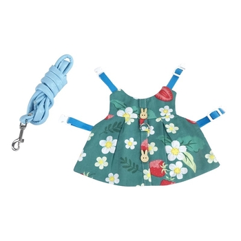 Ρούχα και λουρί για κατοικίδιο κουνέλι – καρτούν στυλ, βαμβάκι, Radish Valley, γενικής χρήσης