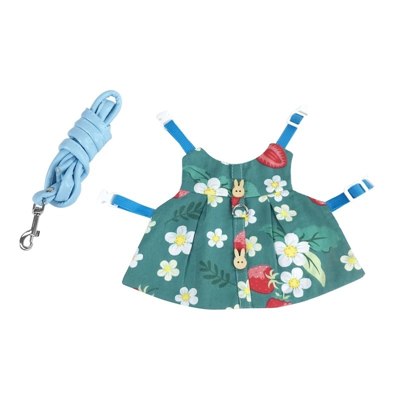 Ρούχα και λουρί για κατοικίδιο κουνέλι – καρτούν στυλ, βαμβάκι, Radish Valley, γενικής χρήσης