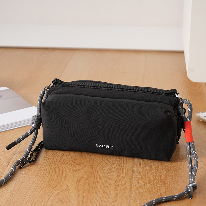 BAOFLY najlon crossbody torba za muškarce – ultralak dizajn, gradski minimalistički stil, jednostavan uzorak, bez podstavke unutrašnjosti, svakodnevna upotreba