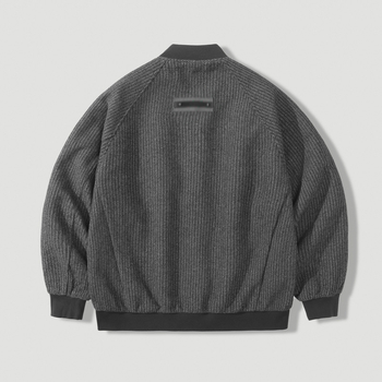 Vintage inspirirana teška baseball jakna za jesen, oversize, muška svakodnevna jakna