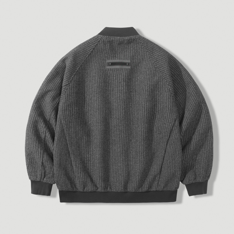 Vintage inspirirana teška baseball jakna za jesen, oversize, muška svakodnevna jakna