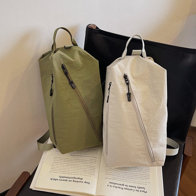 Torba za jogu velikog kapaciteta, najlon, prozračna, poliester podstava, gradski minimalistički stil
