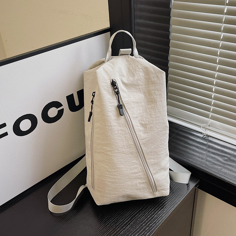 Torba za jogu velikog kapaciteta, najlon, prozračna, poliester podstava, gradski minimalistički stil