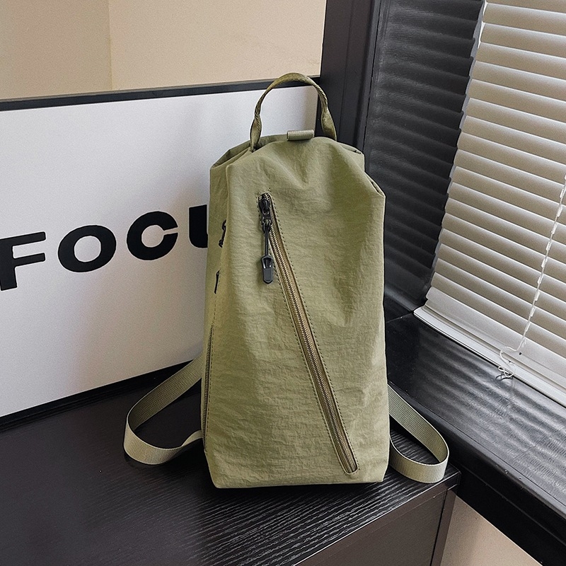 Torba za jogu velikog kapaciteta, najlon, prozračna, poliester podstava, gradski minimalistički stil