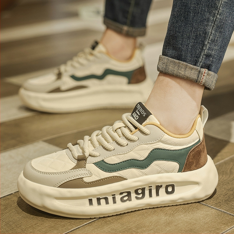 Muške sportske tenisice za svakodnevnu upotrebu, uzorak color-block, debeli potplat, gornji dio od Super Fiber