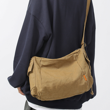 Muška crossbody torba – ulični stil, poliester, jednobojni uzorak, unutarnja podstava poliester, za rekreacijska putovanja, ljeto 2024