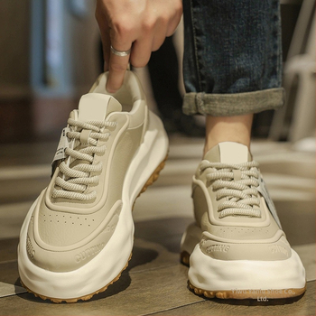 Мъжки лофери, PU горно покритие, каучукова подметка, връзки, заострен нос, нисък връх