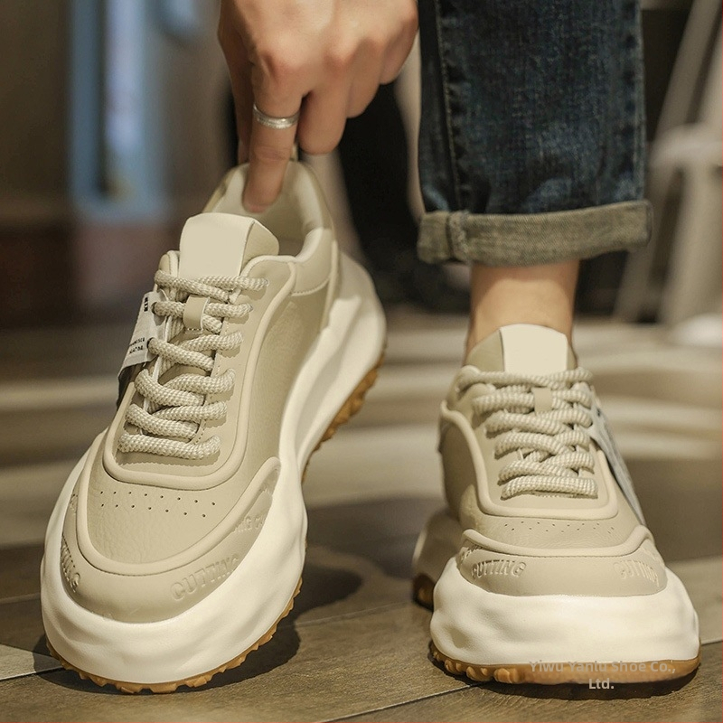 Мъжки лофери, PU горно покритие, каучукова подметка, връзки, заострен нос, нисък връх