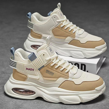 Muške tenisice Dad Shoes s PU gornjim dijelom, PVC potplatom, okruglim nosom, vezice