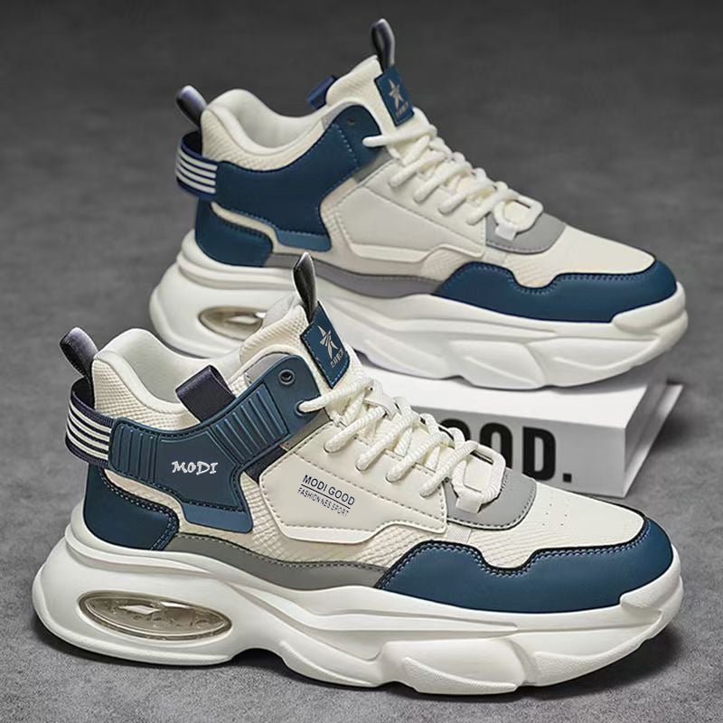 Muške tenisice Dad Shoes s PU gornjim dijelom, PVC potplatom, okruglim nosom, vezice