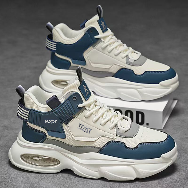 Muške tenisice Dad Shoes s PU gornjim dijelom, PVC potplatom, okruglim nosom, vezice