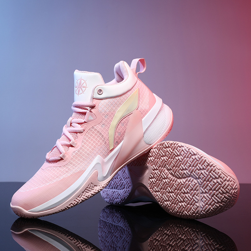 Баскетболни обувки - високи, дишаща мрежеста горна част, противохлъзгаща подметка, за мъже