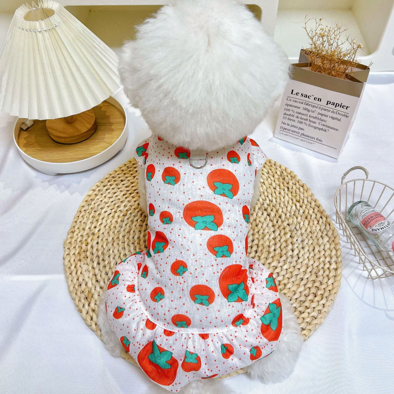 Állatbarát mellény kutyáknak és macskáknak, Cartoon stílus, poliészter, nyári vékony, fényvédő, szőrzethullás elleni