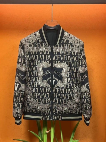 Jachetă reversibilă slim-fit cu fermoar – Poliester, mâneci lungi, pentru primăvară-toamnă