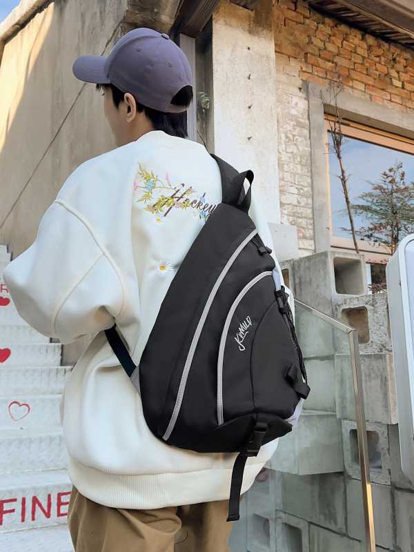 Nylon crossbody torba za sport, prozračna, višenamjenska, unisex, podstava od poliesteru, ML-KDM8891