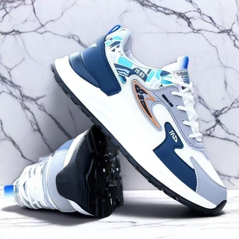 Muške tenisice za sportsku casual uporabu s mrežastim gornjim dijelom, ublažavanje udaraca, EVA đon, vezanje, nizak profil