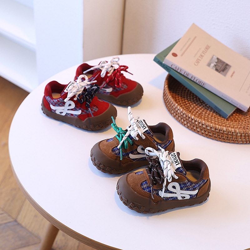 Dječje tenisice Forrest Gump stil, unisex, Velcro zatvarač, gornji dio od mikrovlaknastog kože, gumeni potplat, za uzrast 7–12 godina, jesen 2025