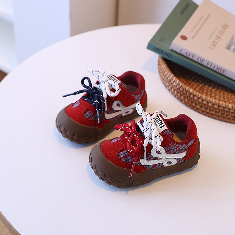 Dječje tenisice Forrest Gump stil, unisex, Velcro zatvarač, gornji dio od mikrovlaknastog kože, gumeni potplat, za uzrast 7–12 godina, jesen 2025