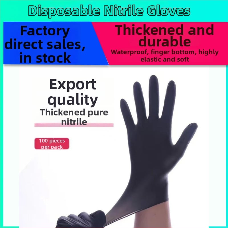 Mănuși de nitril de unică folosință - fără miros, durabile, nitril pur, 4 g, pentru îngrijire personală, curățenie și utilizare zilnică.