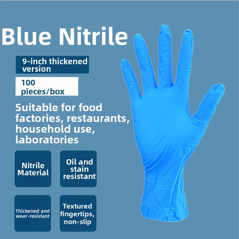 Mănuși de nitril de unică folosință - fără miros, durabile, nitril pur, 4 g, pentru îngrijire personală, curățenie și utilizare zilnică.