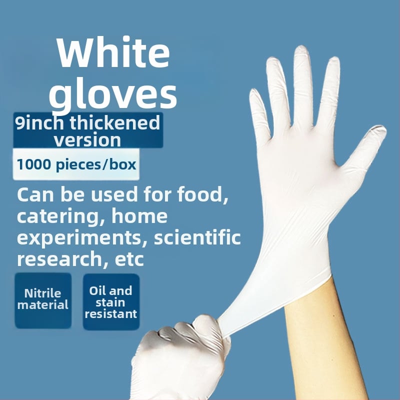 Mănuși de nitril de unică folosință - fără miros, durabile, nitril pur, 4 g, pentru îngrijire personală, curățenie și utilizare zilnică.