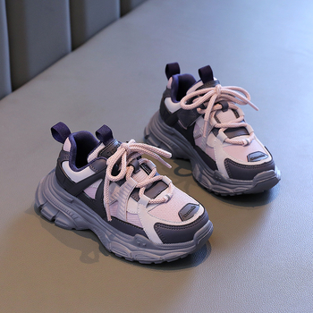 Dječje tenisice Dad shoes, lagane, umjetna koža gornji dio, gumena potplat, jesen 2023, za uzrast 7–12 godina