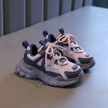 Dječje tenisice Dad shoes, lagane, umjetna koža gornji dio, gumena potplat, jesen 2023, za uzrast 7–12 godina
