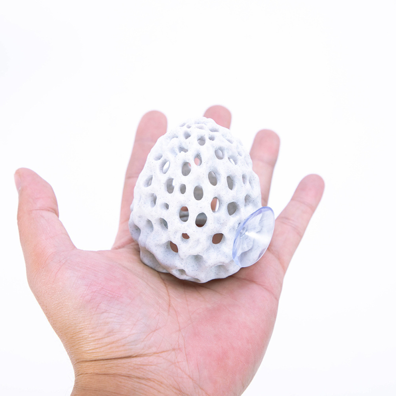 Cuib plastic pentru creveți în acvariu – piatră coral fals imprimată 3D, decor pentru acvariu, cu multe găuri, origine Shandong